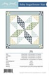 SALE Baby Sugarhouse Star Quilt PATTERN P123 - Amy Smart - Riley Blake Designs - INSTRUCTIONS Only - Half Square Triangle - Square Quilt