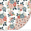 SALE Double Lush Velvet Vintage Charm LV16573 - Riley Blake Designs - Double Sided Plush - Floral Flowers Leaf Leaves - No Fray Edge