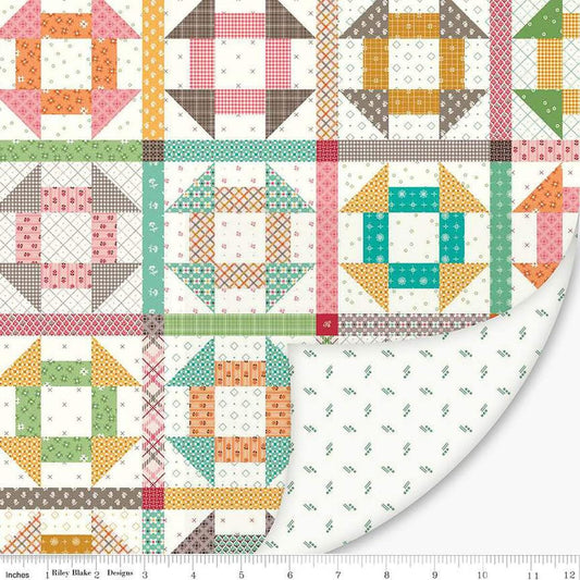 SALE Double Lush Velvet Churn Dash LV16561 - Riley Blake Designs - Lori Holt - Double Sided Plush - No Fray Edge - Polyester