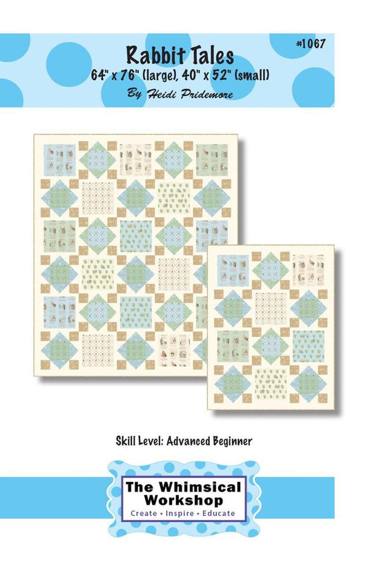 Rabbit Tales Quilt PATTERN P185 - The Whimsical Workshop - Riley Blake Designs - INSTRUCTIONS Only - Advanced Beginner - Multiple Sizes
