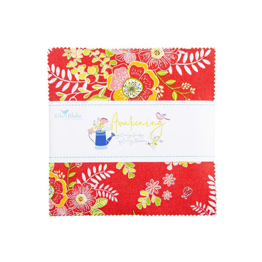 Awakening Charm Pack 5" Stacker 42-Piece Precut Bundle 5-17100-42 - Riley Blake Quilting Cotton Fabric