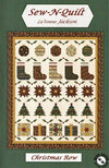 Christmas Row Quilt PATTERN P188 - Sew-N-Quilt - Riley Blake Designs - INSTRUCTIONS Only - Stockings Stars Trees Presents Ornaments