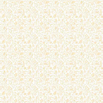 SALE Poultry In Motion Vine Scroll 30847 Tan A - QT Fabrics - Floral Flowers Vines Leaf - Quilting Cotton Fabric