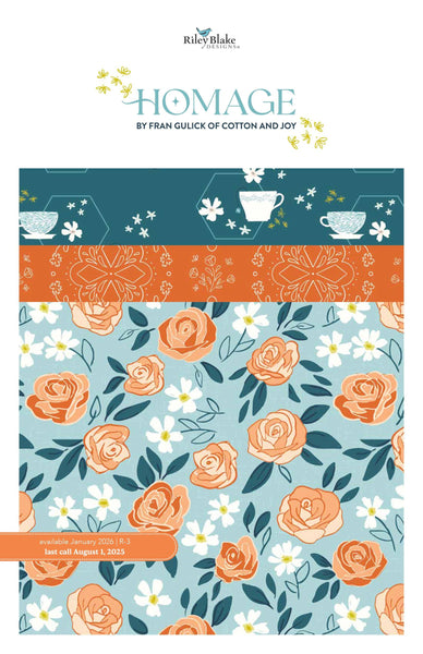 Homage Charm Pack 5" Stacker Bundle 5-17220-42 - Riley Blake Designs - 42 piece Precut Pre cut - Quilting Cotton Fabric