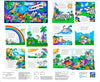 Fabric Books Rainbow Zebra Book Panel 28890 Multi X - - QT Fabrics - Baby Book Animals - Quilting Cotton Fabric