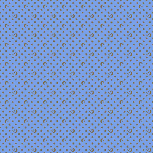 SALE Ooh Lucky Lucky Stars RS4118 Dusk - Moda Fabrics - Celestial Moon Ditsy - Ru- Star Society - Quilting Cotton Fabric