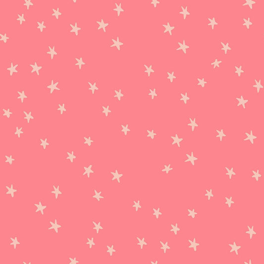 Starry New Blender Stars RS4109 Watermelon - Moda Fabrics - Small Scattered Novelty Stars - Ru- Star - Quilting Cotton Fabric