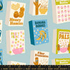 Egg & Friends Breakfast RS3106 Polar - Moda Fabrics - Cereal Boxes - Ru- Star Society - Quilting Cotton Fabric