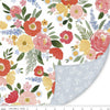 SALE Double Lush Velvet Floral Charm LV16575 - Riley Blake Designs - Double Sided Plush - Floral Flowers Leaf Leaves - No Fray Edge