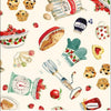Bake Sale Just Like Granny's DDC10004 Cream - Michael Miller - Vintage Baking Equipment Supplies - Quilting Cotton Fabric