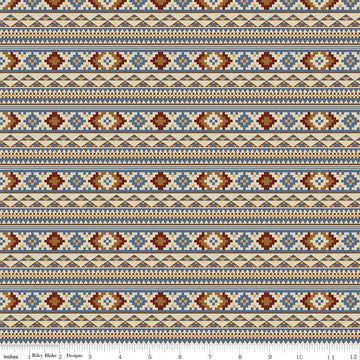 SALE Back of the Chutes Stripe C10131 Parchment - Riley Blake Designs - Geometric Lines Squares Diamonds - Quilting Cotton Fabric