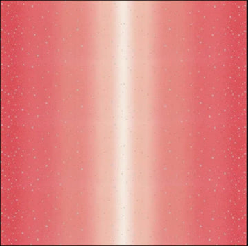SALE Ombre Fairy Dust METALLIC 10871 Popsicle Pink - Moda - Light to Darker Pink with Silver SPARKLE Stars - Quilting Cotton Fabric