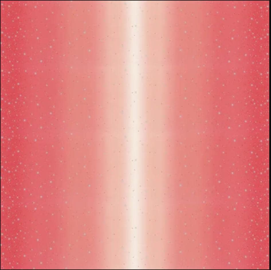 SALE Ombre Fairy Dust METALLIC 10871 Popsicle Pink - Moda - Light to Darker Pink with Silver SPARKLE Stars - Quilting Cotton Fabric