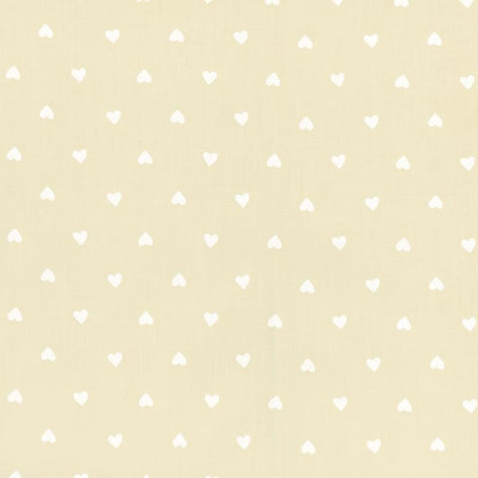 Fat Quarter End of Bolt - Juicy Hearts RS0091 Shell - Moda Fabrics - Novelty Retro Heart - Quilting Cotton Fabric