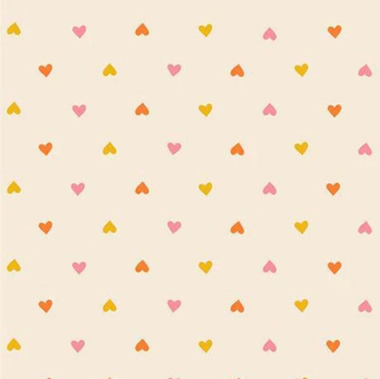 Juicy Hearts RS0091 Multi - Moda Fabrics - Novelty Retro Heart - Quilting Cotton Fabric