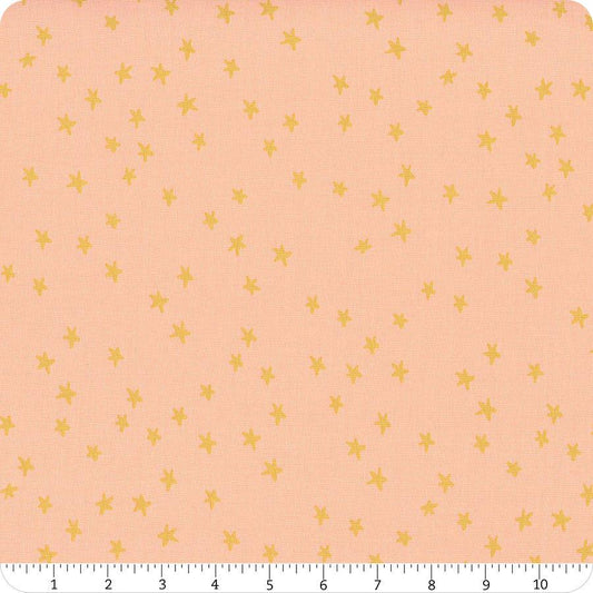 Starry New Blender Stars RS4109 Peach - Moda Fabrics - Small Scattered Novelty Stars - Ru- Star - Quilting Cotton Fabric