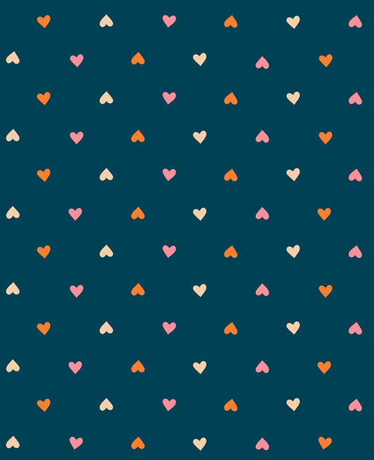 Juicy Hearts RS0091 Galaxy - Moda Fabrics - Novelty Retro Heart - Quilting Cotton Fabric