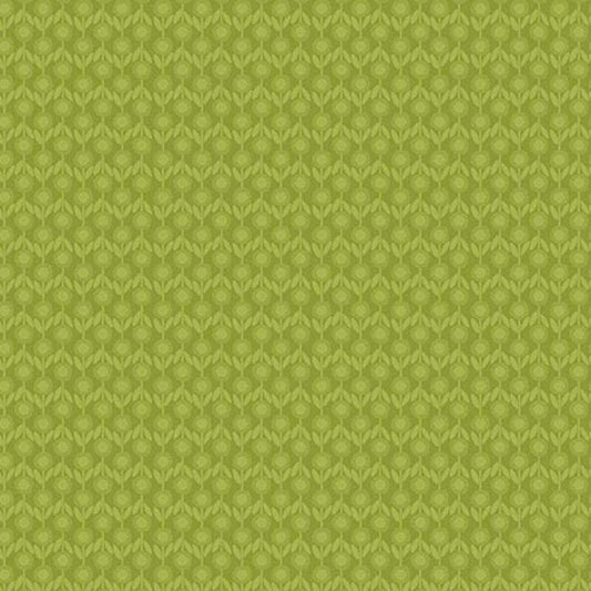 SALE Bee Beary Happy Tonal Flower Blender 31678 Avocado H - QT Fabrics - Floral Leaf Leaves Petals - Quilting Cotton Fabric