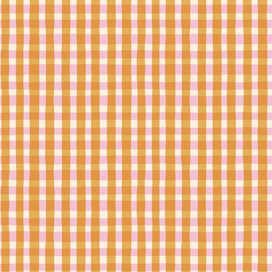 Egg & Friends Tablecloth RS3096 Honey - Moda Fabrics - Checkers Plaid - Ru- Star Society - Quilting Cotton Fabric