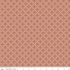 Image of Ambleside Peels Dusty Rose quilting cotton fabric by Amanda Niederhauser for Riley Blake Designs. Features a geometric design on an orange background. Cute Little Fabric Shop