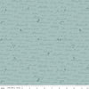 Image of Ambleside Town Names Blue quilting cotton fabric by Amanda Niederhauser for Riley Blake Designs. Features text on a blue background. Cute Little Fabric Shop