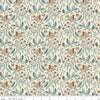 Image of Ambleside Main Cream quilting cotton fabric by Amanda Niederhauser for Riley Blake Designs. Features flowers on a cream background. Cute Little Fabric Shop