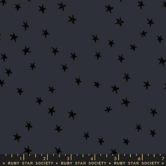 Starry New Blender Stars RS4109 Charcoal - Moda Fabrics - Ruby Star - Quilting Cotton Fabric