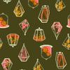 Calathea Terrarium RS5183 Mossy - Moda Fabrics - Plants Nature Leaf Leaves - Ru- Star - Quilting Cotton Fabric