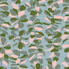 SALE Calathea Fiddle RS5186 Soft Blue - Moda Fabrics - Leaves Leaf Fig Plants - Ru- Star - Quilting Cotton Fabric