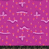Hello Alice Caterpillar RS2127 Berry - Moda Fabrics - Mushrooms Fungi Animal - Ru- Star - Quilting Cotton Fabric
