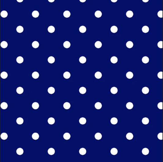 CLEARANCE Dots and Stripes and More Small Dot 28892 N Navy - QT Fabrics - Polka Dots Dotted - Quilting Cotton Fabric