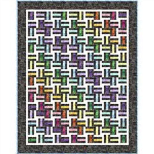 SALE Vibe 45" Woven Wonders Quilt PATTERN - QT Fabrics - Instructions Only - Pieced Pattern - Fat Quarter Friendly