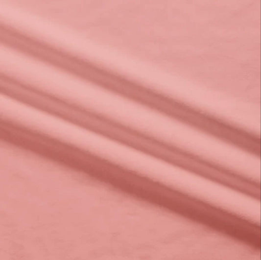 DEAL Silky MINKY Solid 60" Wide Width 7580 Coral - QT Fabrics - Low Stretch Low Fluff - 100% Polyester