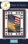 SALE Stars & Honor Quilt PATTERN P214 - Needle in a Hayes Stack - Riley Blake Designs - INSTRUCTIONS Only - Patriotic - Panel Quilt