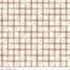 Image of American Honor Plaid Cream quilting cotton fabric by Vicki Gifford for Riley Blake Designs. Features plaid on a cream background. Cute Little Fabric Shop