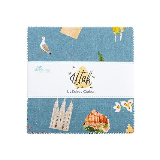 DEAL Utah 5" Stacker 42-piece Precut Bundle 5-17020-42 - Riley Blake Quilting Cotton Fabric