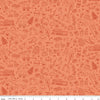 Image of Utah Tonal Orange quilting cotton fabric by Kelsey Carlson for Riley Blake Designs. Features state treasures on an orange background. Cute Little Fabric Shop
