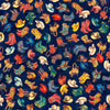 Image of Yippie Ki Yay! Boots & Hats Navy quilting cotton fabric by Morris Creative Group for QT Fabrics. Features cowboy accessories on a blue background. Cute Little Fabric Shop.