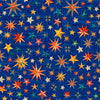 Image of Yippie Ki Yay! Stars Royal quilting cotton fabric by Morris Creative Group for QT Fabrics. Features stars on a blue background. Cute Little Fabric Shop.