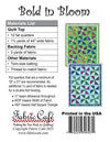 SALE Fabric Café Bold in Bloom Quilt PATTERN P016 - Fabric Café - Riley Blake - INSTRUCTIONS Only - Fat Quarter Friendly Multiple Sizes