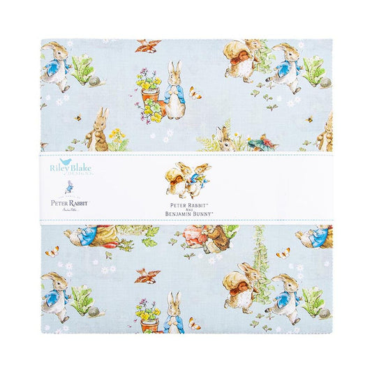 DEAL Peter Rabbit™ & Benjamin Bunny™ Layer Cake 10" Stacker Bundle 42-Piece 10-17250-42 - Riley Blake Quilting Fabric - Licensed Product