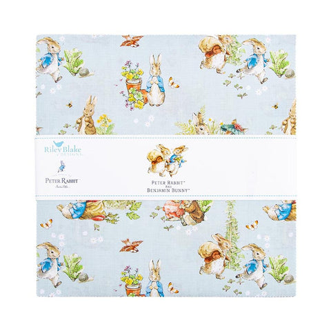 SALE Peter Rabbit™ and Benjamin Bunny™ Layer Cake 10" Stacker Bundle 42 pieces 10-17250-42 - Riley Blake Quilting Fabric - Licensed Product