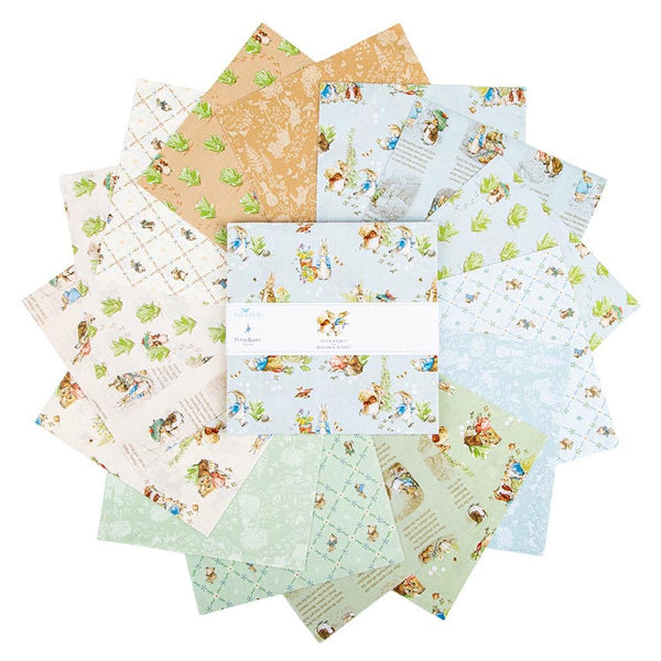 SALE Peter Rabbit™ and Benjamin Bunny™ Layer Cake 10" Stacker Bundle 42 pieces 10-17250-42 - Riley Blake Quilting Fabric - Licensed Product