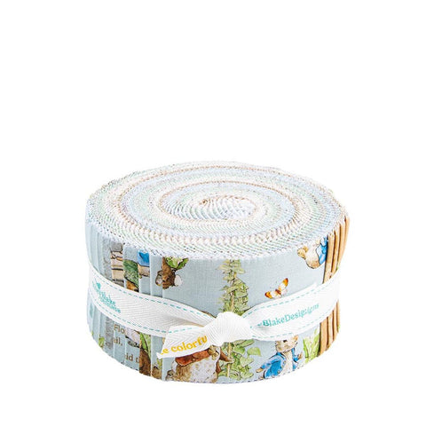 Peter Rabbit™ and Benjamin Bunny™ 2.5 Inch Rolie Polie Jelly Roll 40 pieces RP-17250-40 - Riley Blake Quilting Fabric - Licensed Product