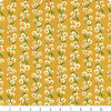 SALE Carousel Daisy RS0098 Goldenrod - Moda Fabrics - Daisy Chain Floral Flowers Snails Retro - Ru- Star Society - Quilting Cotton Fabric