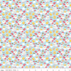 29" End of Bolt - SALE Down on the Farm Chickens C10074 Blue - Riley Blake - Children's Juvenile Chickens Chicks Eggs Worms -Quilting Cotton