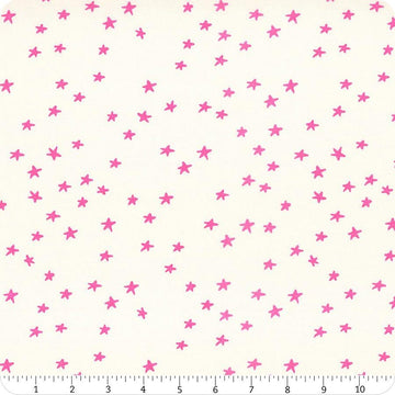 Starry Blenders Star RS4109 Neon Pink - Moda Fabrics - Small Scattered Novelty Stars - Ru- Star - Quilting Cotton Fabric