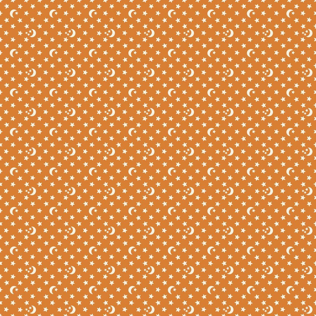 Ooh Lucky Lucky Stars RS4118 Caramel - Moda Fabrics - Celestial Moon Ditsy - Ruby Star Society - Quilting Cotton Fabric