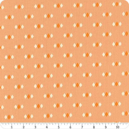 SALE Juicy Diamonds RS0093 Peach - Moda Fabrics - Novelty Retro Geometric  - Quilting Cotton Fabric