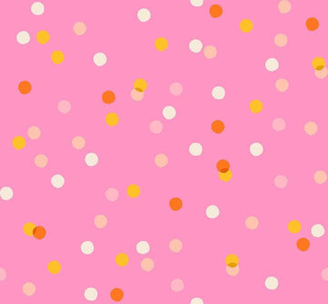 SALE Carousel Dots RS0096 Flamingo - Moda Fabrics - Novelty Dots Spots Vintage - Ru- Star Society - Quilting Cotton Fabric
